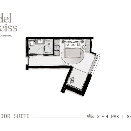 住宿加早餐酒店 Edelweiss Echt-charmant 索尔登